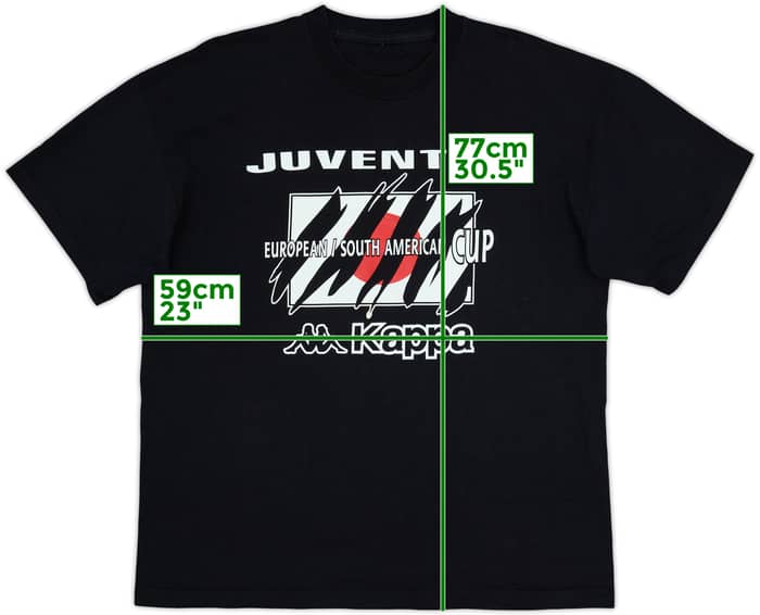 1996-97 Juventus Kappa Cotton Tee - 8/10 - (XL)