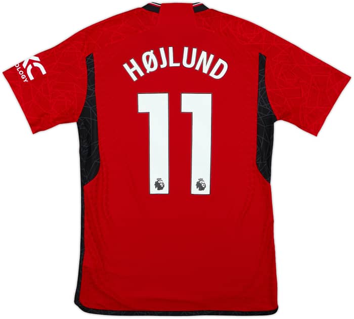 2023-24 Manchester United Authentic Home Shirt Hojlund #11 - 10/10 - (M)