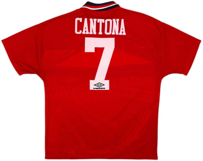 1994-96 Manchester United Home Shirt Cantona #7 - 8/10 - (L)