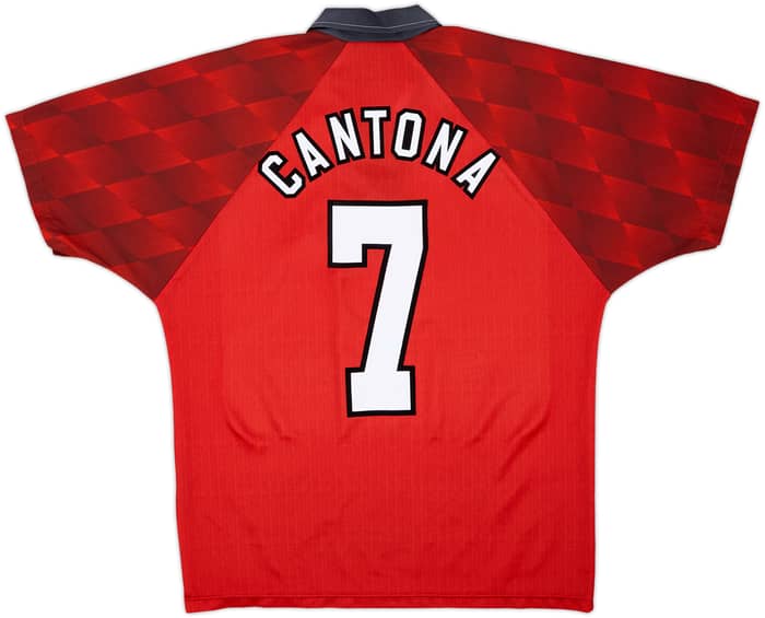 1996-98 Manchester United Home Shirt Cantona #7 - 7/10 - (M)