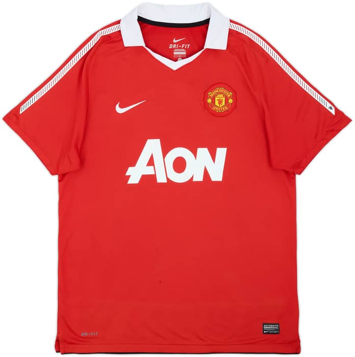 2010-11 Manchester United Home Shirt Berbatov #9 - 6/10 - (L)
