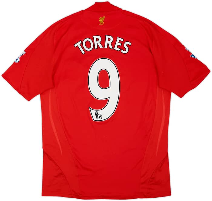 2008-10 Liverpool Camiseta de local Torres #9 - 6/10 - (M)