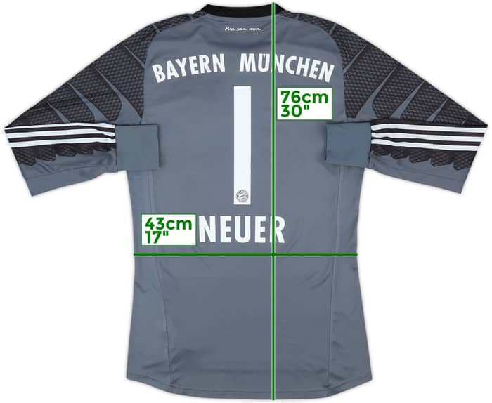2014-15 Bayern Munich GK Shirt Neuer #1 - 9/10 - (S)