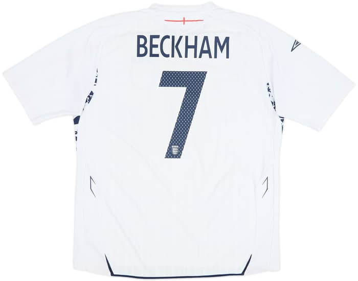 2007-09 England Home Shirt Beckham #7 - 6/10 - (XXL)