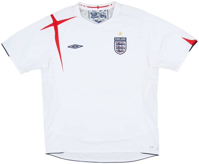 2005-07 England Home Shirt Rooney #9 - 7/10 - (XL)