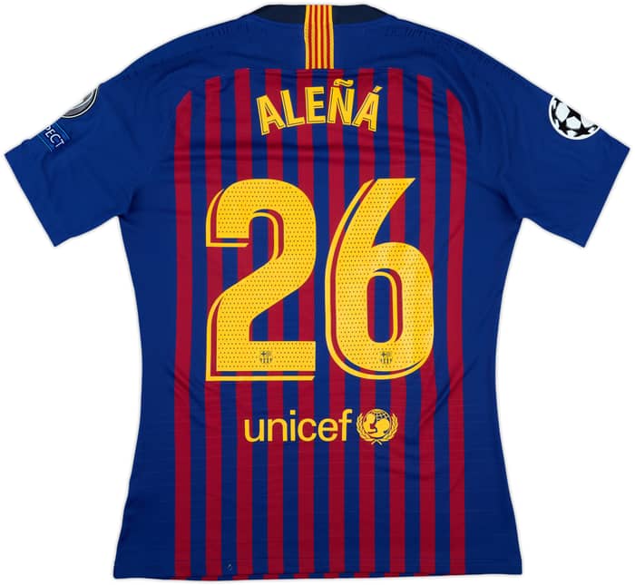 2018-19 Barcelona Match Issue Champions League Home Shirt Alena #26