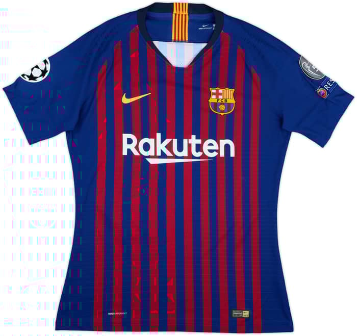 2018-19 Barcelona Match Issue Champions League Home Shirt Alena #26