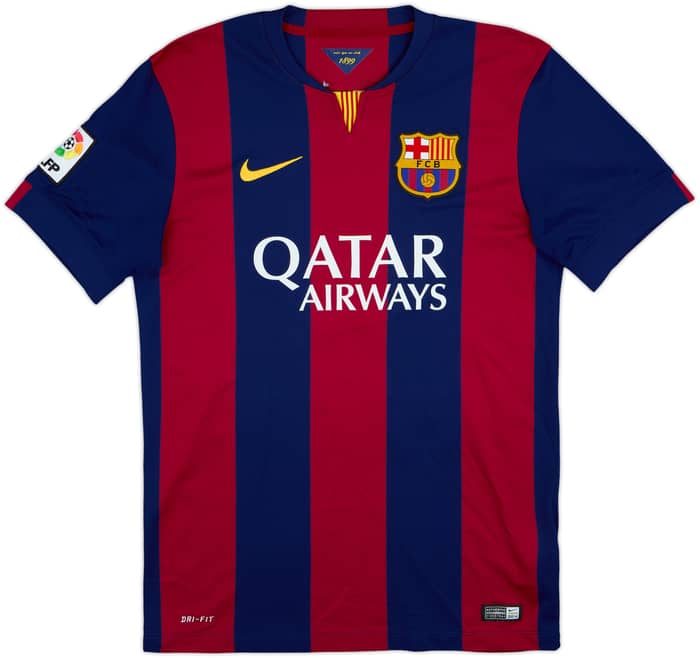 2014-15 Barcelona Home Shirt Sergio #5 - 8/10 - (M)