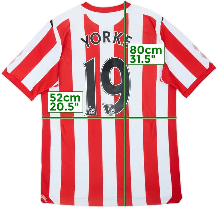 2008-09 Sunderland Camiseta de Local Yorke #19 - 6/10 - (L)
