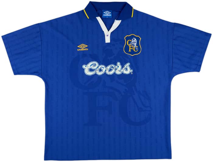 1995-97 Chelsea Home Shirt Vialli #9 - 4/10 - (M)