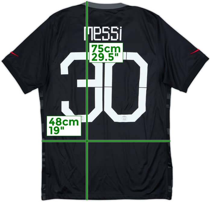 2021-22 Paris Saint-Germain Third Shirt Messi #30 - 8/10 - (M)