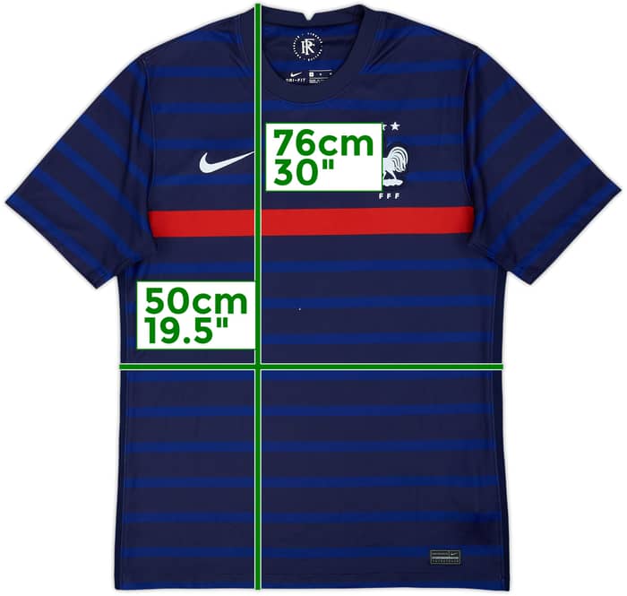 2020-21 France Home Shirt - 8/10 - (M)