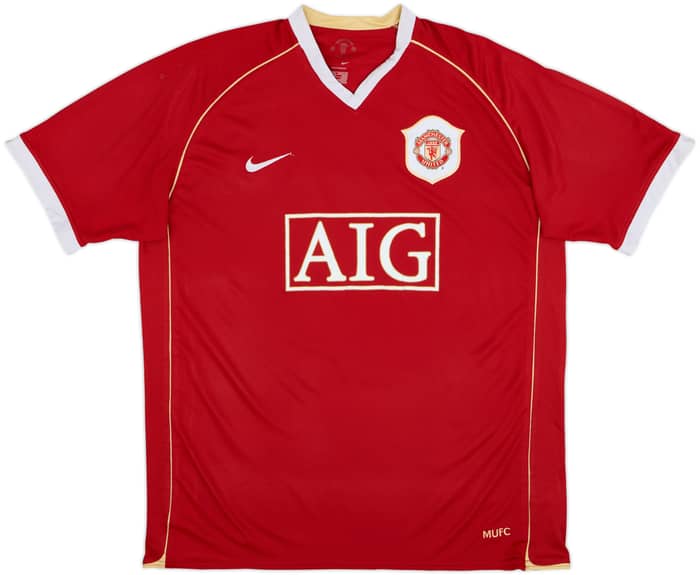 2006-07 Manchester United Home Shirt Scholes #18 - 7/10 - (XXL)