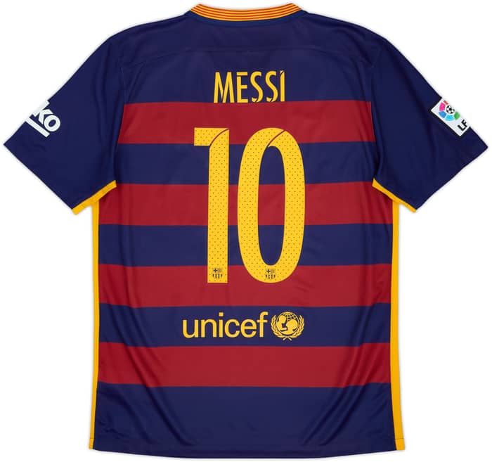 2015-16 Barcelona Home Shirt Messi #10 - 8/10 - (M)