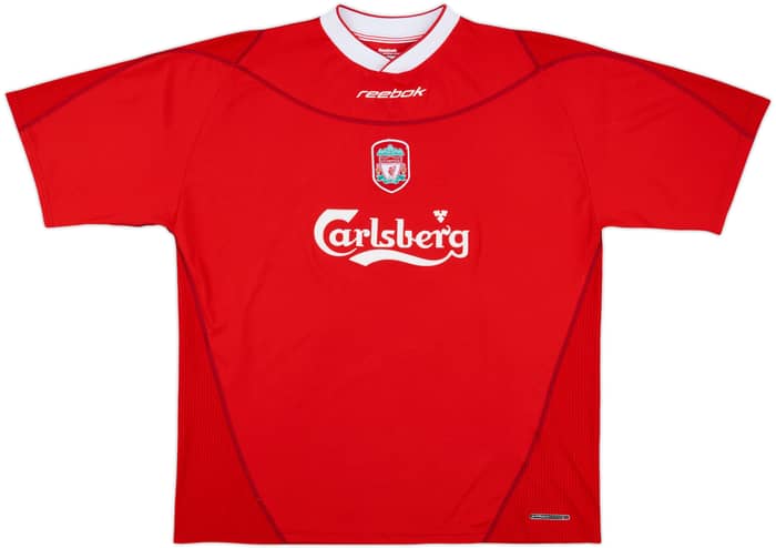 2002-04 Liverpool Home Shirt Gerrard #17 - 7/10 - (XL)