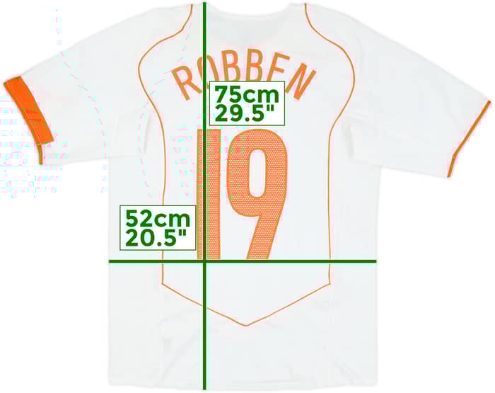 2004-06 Netherlands Away Shirt Robben #19 - 8/10 - (M)