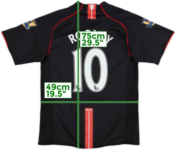 2007-08 Manchester United Away Shirt Rooney #10 - 6/10 - (M)