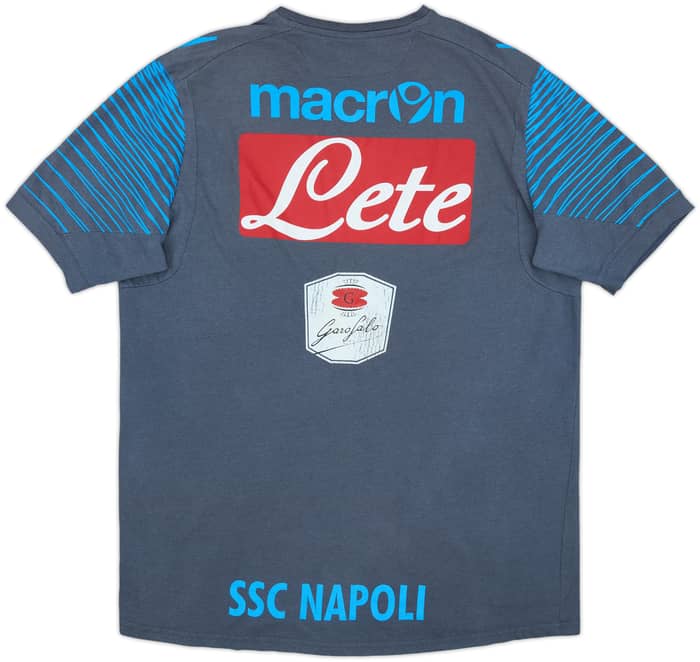 2014-15 Napoli Player Issue Macron Cotton Training Tee #22 - 5/10 - (XXL)
