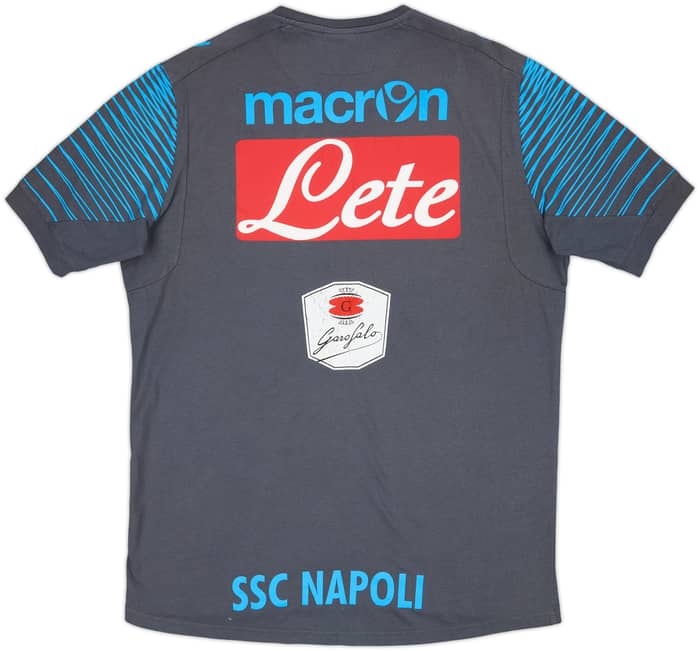 2014-15 Napoli Macron Player Issue Cotton Tee #45 - 7/10 - (XXL)