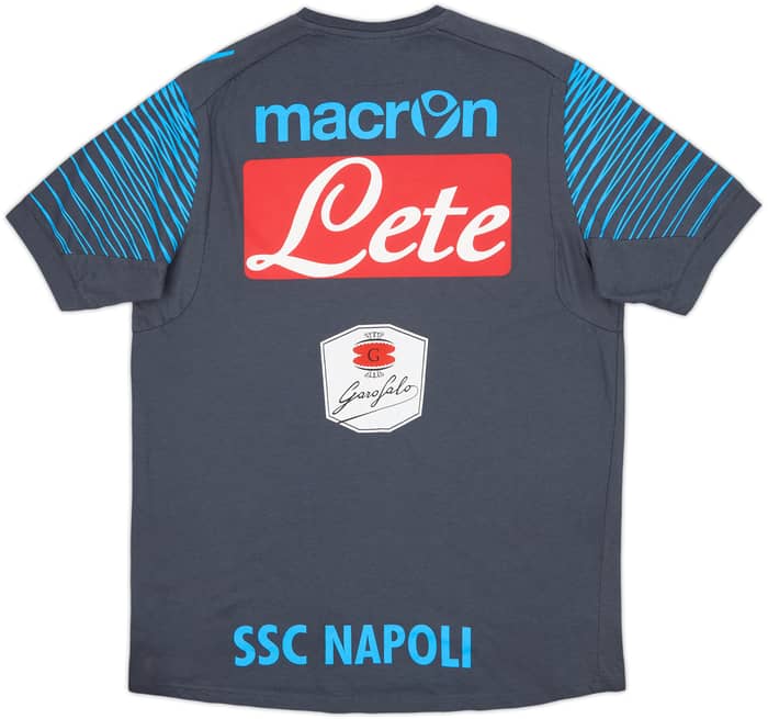 2014-15 Napoli Macron Player Issue Cotton Tee #15 - 7/10 - (L)