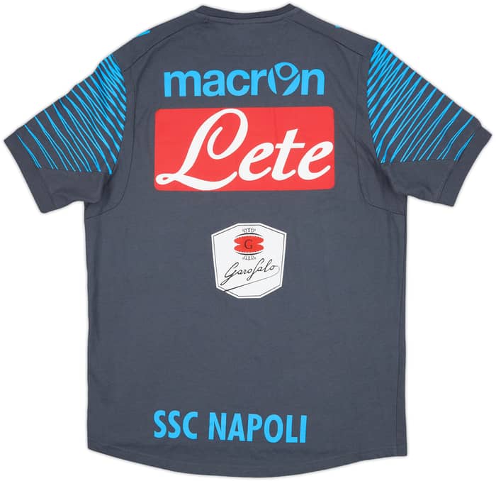 2014-15 Napoli Macron Player Issue Cotton Tee #12 - 8/10 - (M)