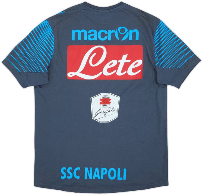 2014-15 Napoli Player Issue Macron Cotton Training Tee #1 - 5/10 - (M)
