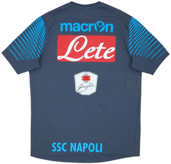 2014-15 Napoli Macron Player Issue Cotton Tee #15 - 7/10 - (XL)