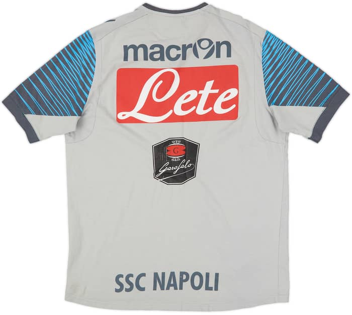 2014-15 Napoli Macron Player Issue Cotton Tee #10 - 5/10 - (M)