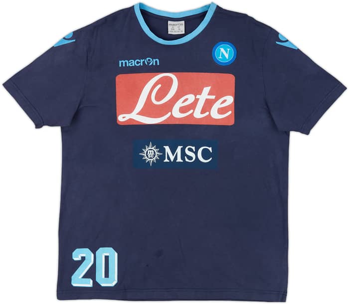 2013-14 Napoli Macron Player Issue Cotton Tee #20 - 4/10 - (XXL)