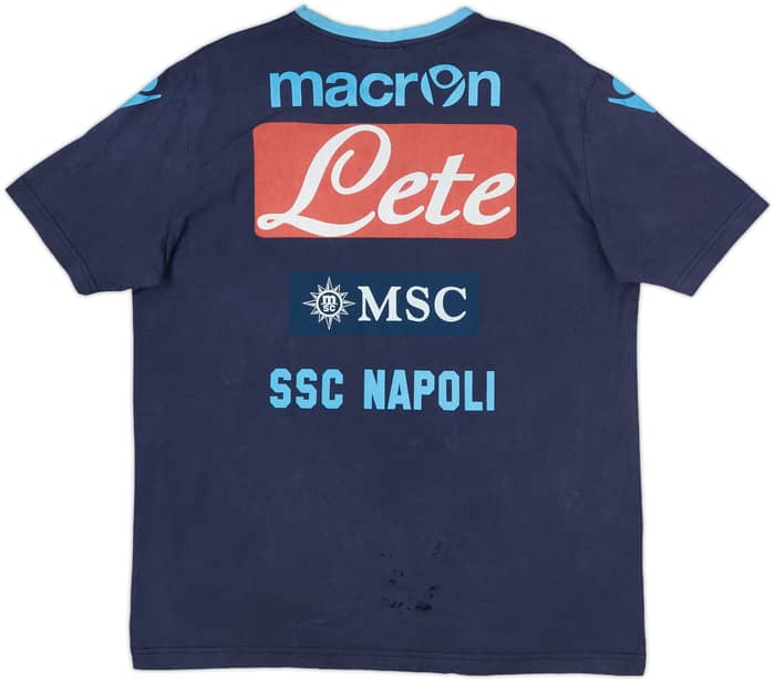 2013-14 Napoli Macron Player Issue Cotton Tee #20 - 4/10 - (XXL)