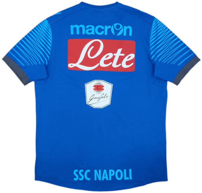 2014-15 Napoli Player Issue Macron Cotton Training Tee #19 - 5/10 - (XL)