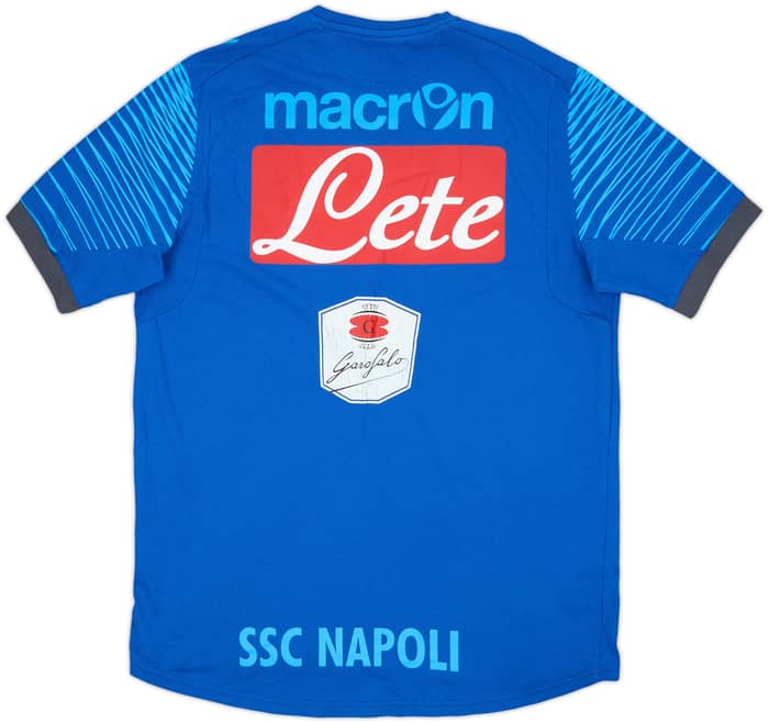 2014-15 Napoli Macron Player Issue Cotton Tee #12 - 7/10 - (XL)