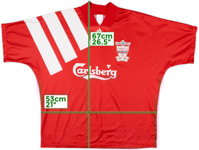 1992-93 Liverpool Centenary Home Shirt - 7/10 - (L)