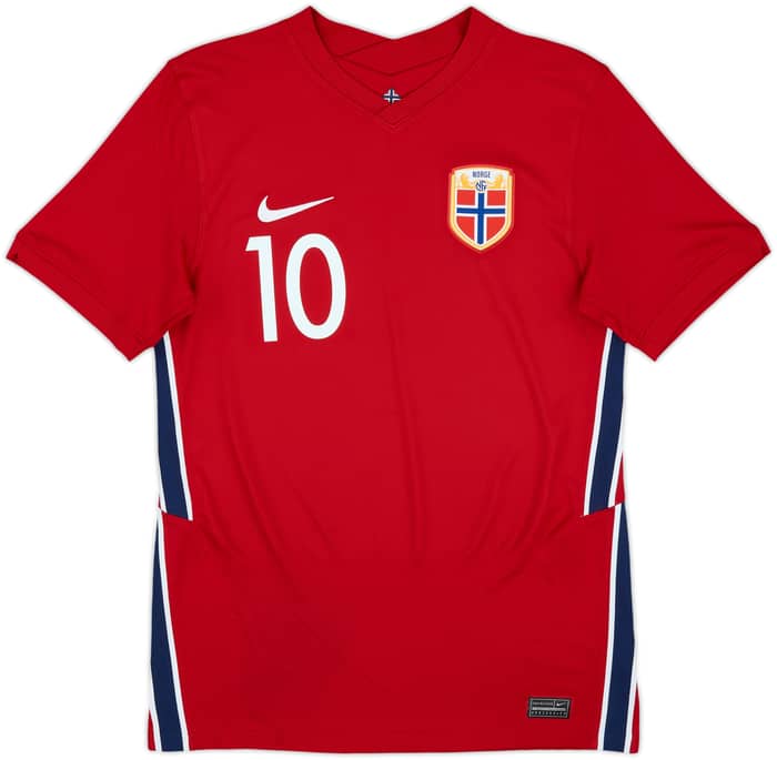 2020-22 Norway Home Shirt Odegaard #10 - 10/10 - (S)