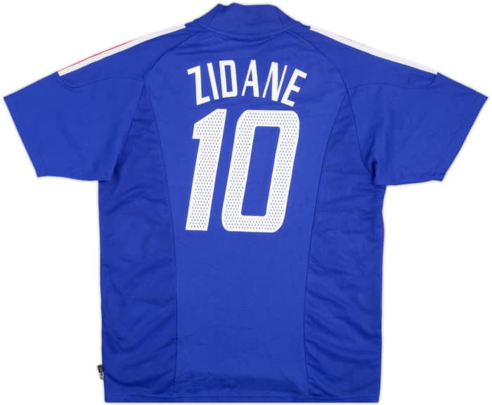 2002-04 France Home Shirt Zidane #10 - 8/10 - (L)