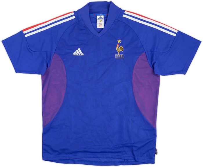 2002-04 France Home Shirt Zidane #10 - 8/10 - (L)
