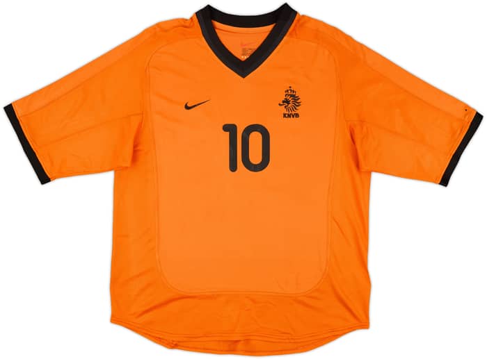 2000-02 Netherlands Home Shirt Bergkamp #10 - 8/10 - (L)
