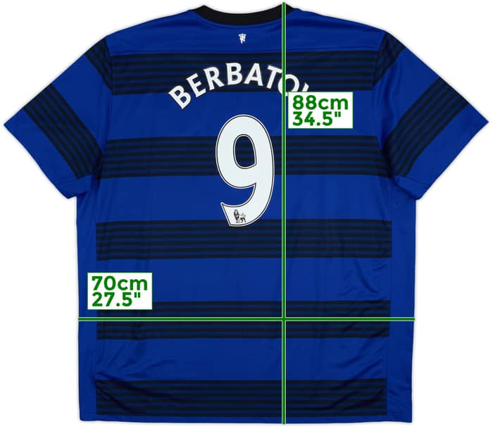 2011-13 Manchester United Away Shirt Berbatov #9 - 8/10 - (3XL)