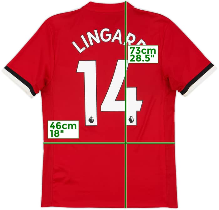 2017-18 Manchester United Home Shirt Lingard #14 - 10/10 - (S)
