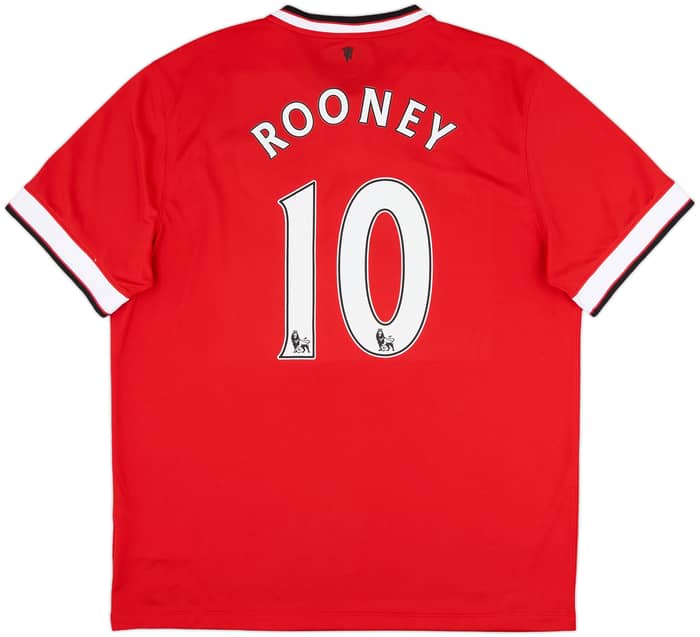 2014-15 Manchester United Home Shirt Rooney #10 - 9/10 - (XL)