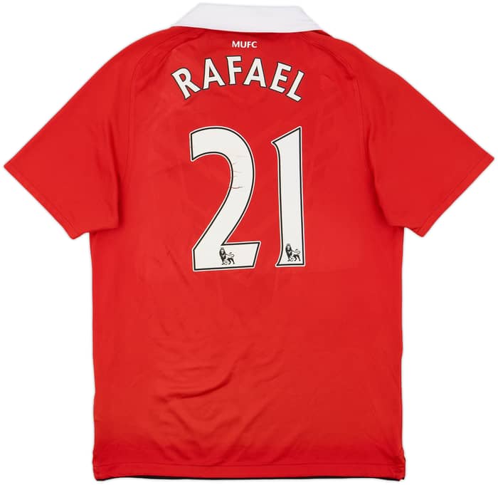 2010-11 Manchester United Home Shirt Rafael #21 - 6/10 - (M)