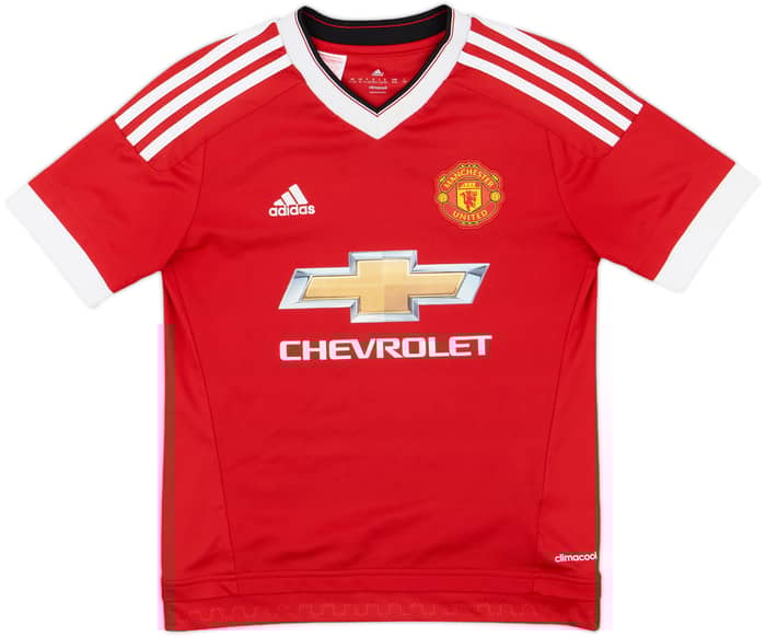 2015-16 Manchester United Home Shirt Rooney #10 - 9/10 - (M.Boys)