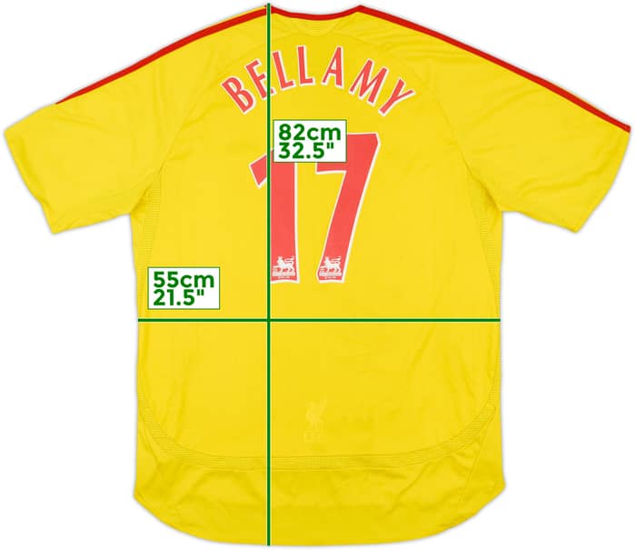 2006-07 Liverpool Away Shirt Bellamy #17 - 5/10 - (L)