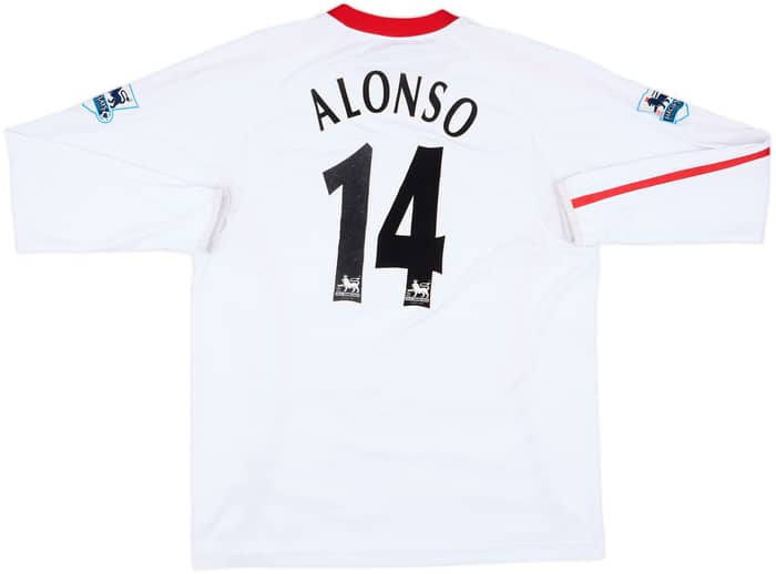 2005-06 Liverpool Away L/S Shirt Alonso #14 - 8/10 - (L)