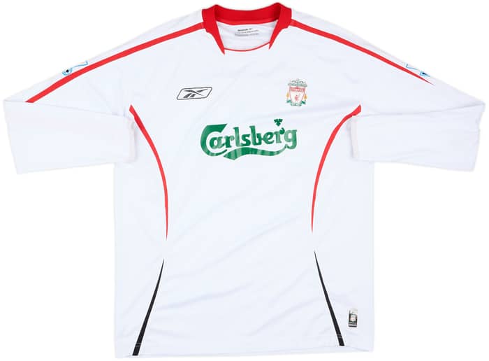 2005-06 Liverpool Away L/S Shirt Alonso #14 - 8/10 - (L)