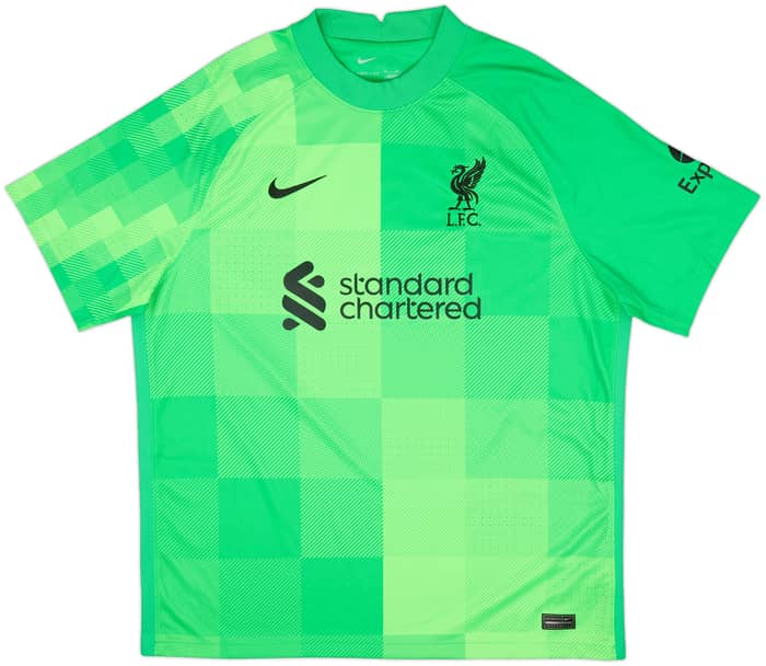 2021-22 Liverpool GK S/S Shirt A.Becker #1 - 9/10 - (XL)