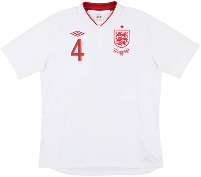 2012-13 England 'Poland/Ukraine' Home Shirt Gerrard #4 - 9/10 - (L)