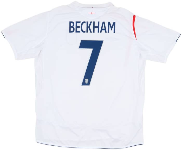 2005-07 England Home Shirt Beckham #7 (XXL)