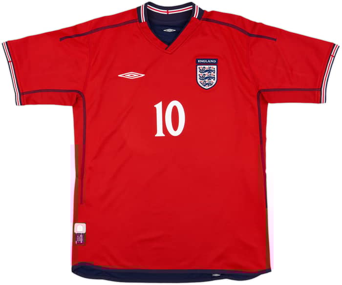 2002-04 England Away Shirt Owen #10 - 8/10 - (XL)