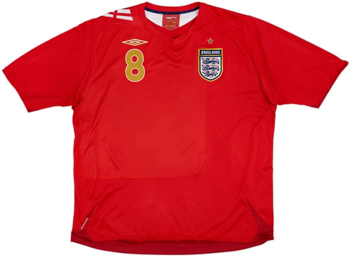 2006-08 England Away Shirt Lampard #8 - 6/10 - (XXL)